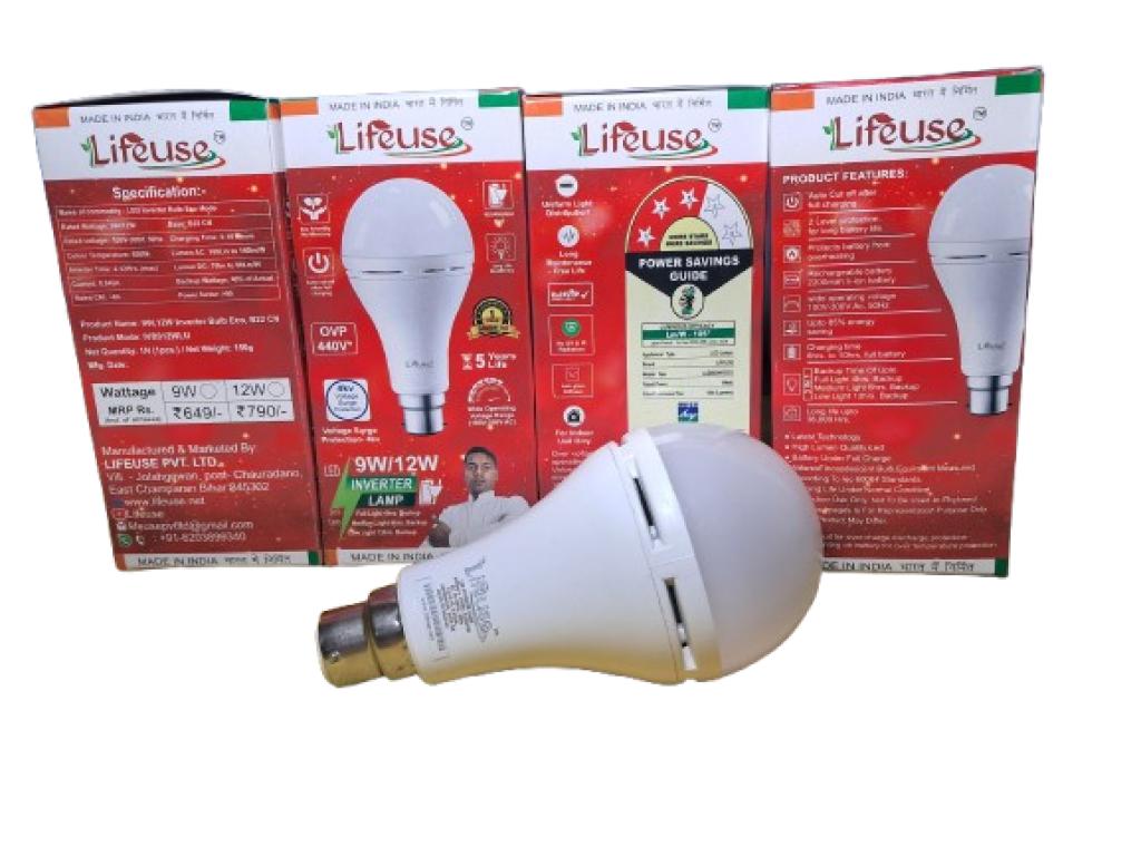 9W Ac Dc Bulb Rechargeable
